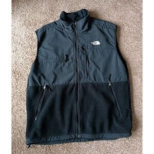 North Face Vest Denali Polartec Men's XL Fleece Full Zip Black